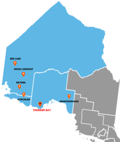 Cartographie des cours d’anglais proposés dans la région du Nord-Ouest de l’Ontario