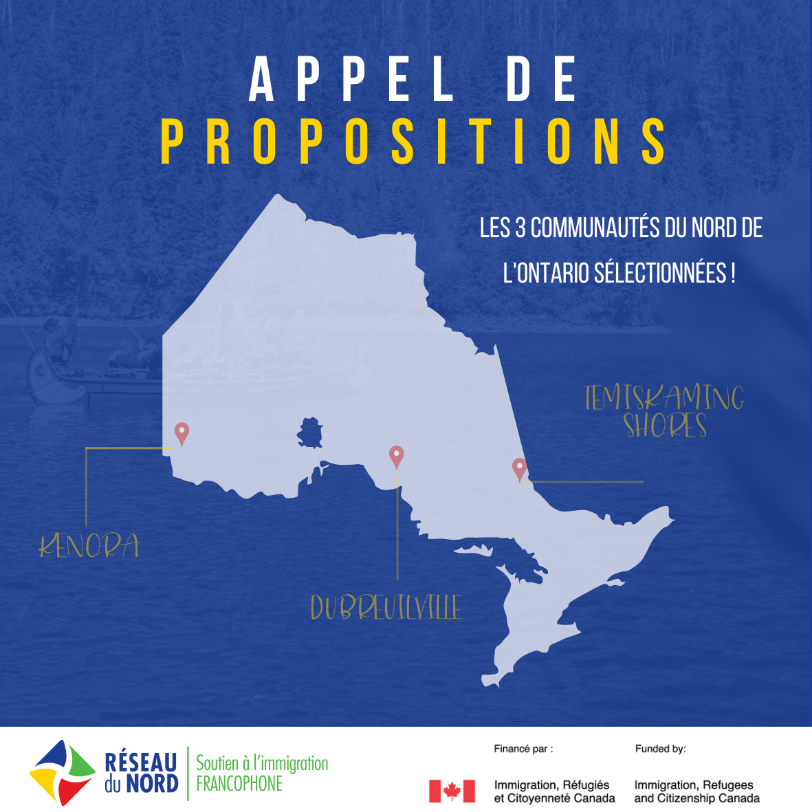 Appel de proposition : les 3 communautés du Nord de l’Ontario sélectionnées !