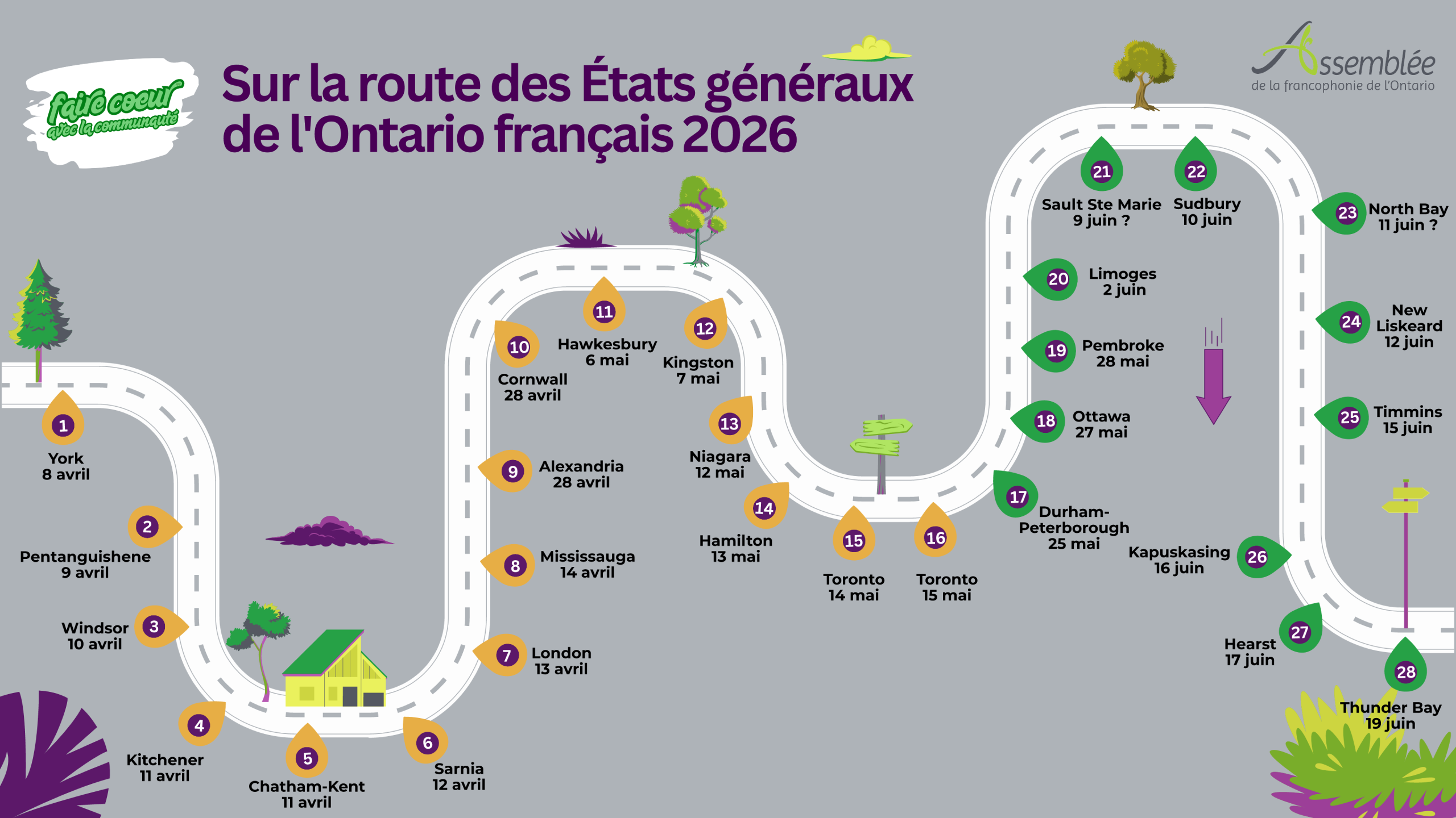 Les États généraux de l&rsquo;Ontario français arrivent dans le Nord : faites entendre votre voix !
