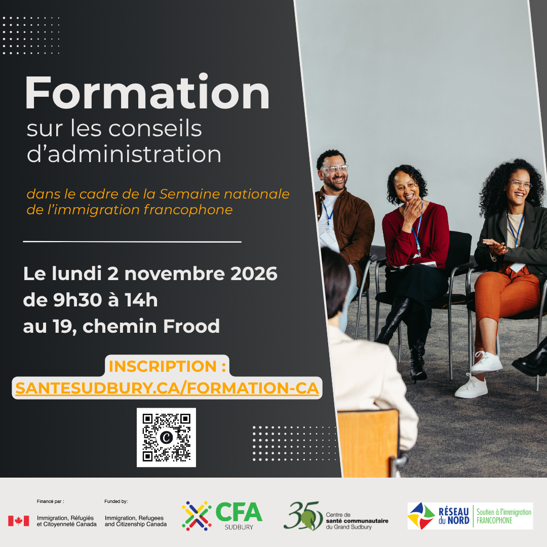 Affiche : Formation sur les conseils d'administration